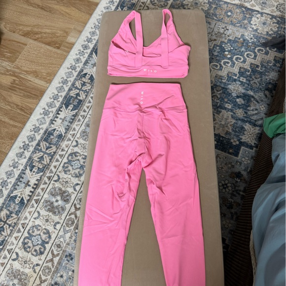 Pink Women's Leggings and Top Set - Picture 2 of 3